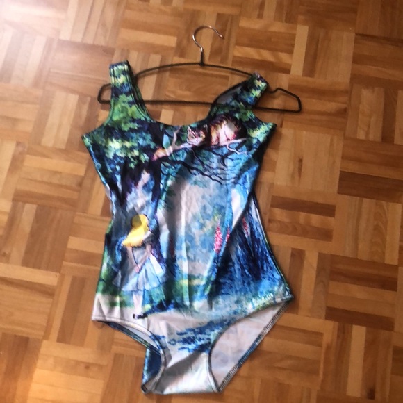 BODYSUIT with an Alice in wonderland scene - Picture 3 of 7